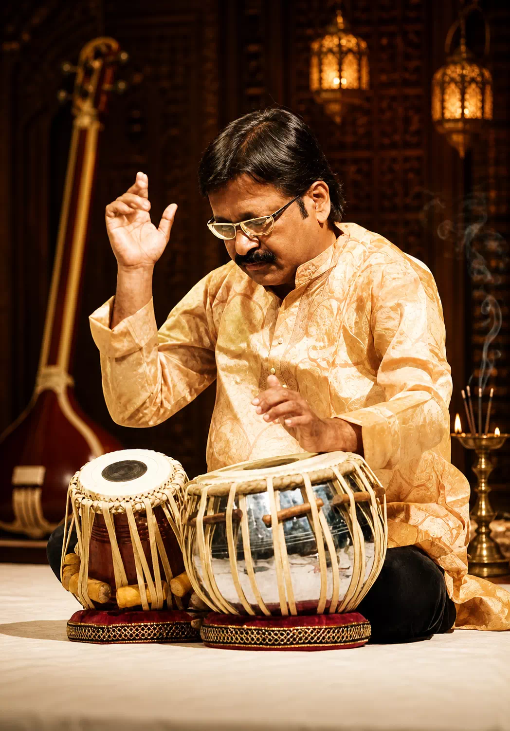 Anup Datta with tabla